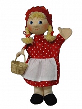 Кукла-марионетка «Красная шапочка с косичками»