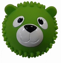 Мяч массажный "Мишка" зеленый, 8,5 см